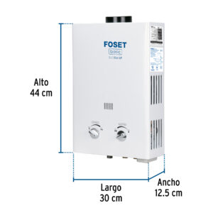 Calentador instantaneo, 5L, 1 servicio, gas LP, FOSET BASIC