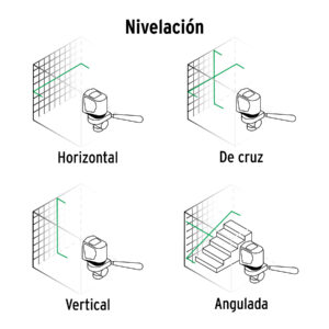 Nivel laser verde, 30 m