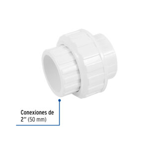 Tuerca union lisa de PVC Hidraulico de 2"