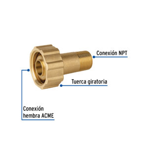 Acoplador llenado p/tanque estacionario,ACME 1-3/4x3/4"NPT