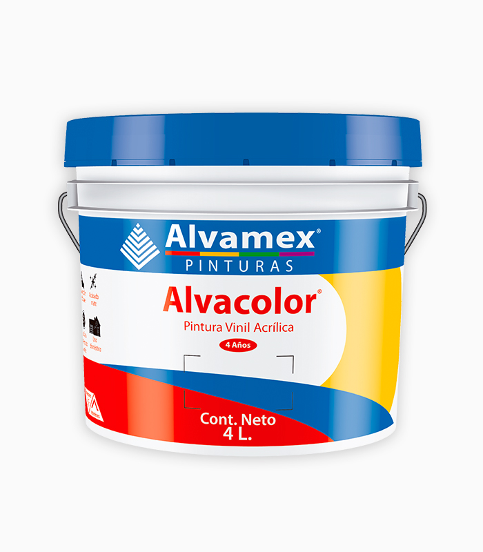 Galon Pintura Vinilica AlvaColor Marfil de 4L