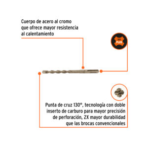 Broca SDS Plus 3/8 x 6"