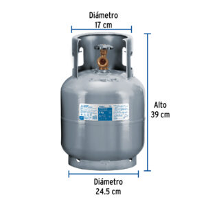Cilindro portatil para gas LP, 4kg (9lb) Foset
