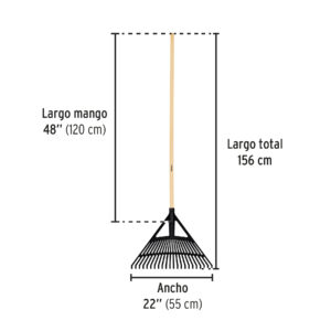 Escoba de polipropileno con 22 dientes, Pretul