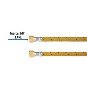 Manguera de hule, 60 cm, revestida vinilo, usos generales