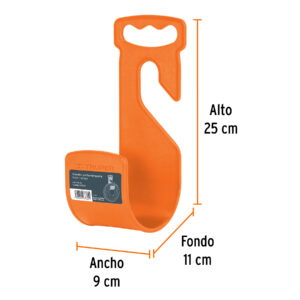 Gancho porta manguera de jardin