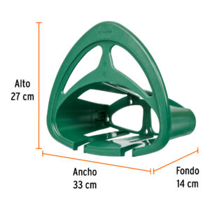 Portamanguera de plastico, verde