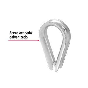 Guardacabo galvanizado 1/4"