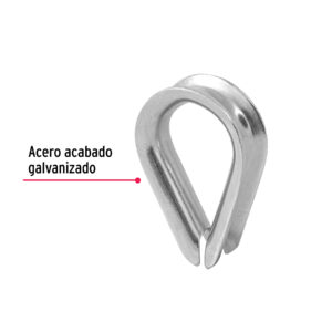 Guardacabo galvanizado 7/16"