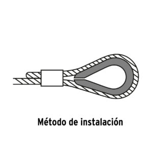 Guardacabo galvanizado 7/16