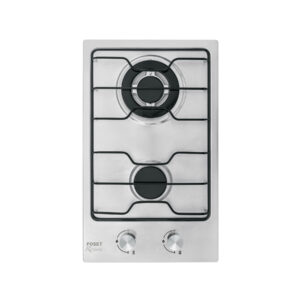 Parrilla gas empotrable 30cm, 2 quem, inox, esmalte, Foset