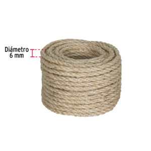Cuerda Piola de Sisal de 6mm x 15m Natural