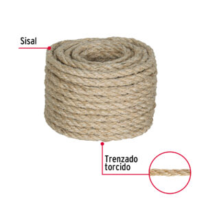 Cuerda Piola de Sisal de 8mm x 15m Natural