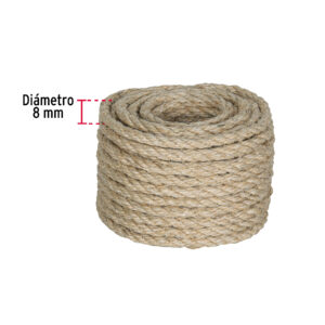 Cuerda Piola de Sisal de 8mm x 15m Natural