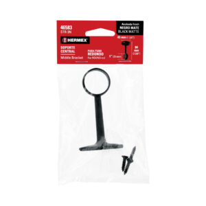 Soporte central para tubo redondo de closet de 1