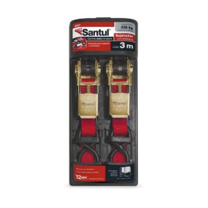 Pack de 2 Sujetadores de 3m con matraca carga ligera 675kg Santul