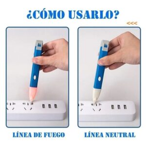 Probador de tensión CA tipo tester pluma pollo