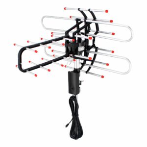 Antena aerea para tv Gira 360 grados a control remoto cable 10m