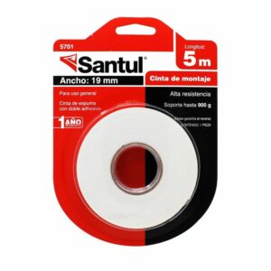 Cinta doble cara de 19 mm x 5m Santul
