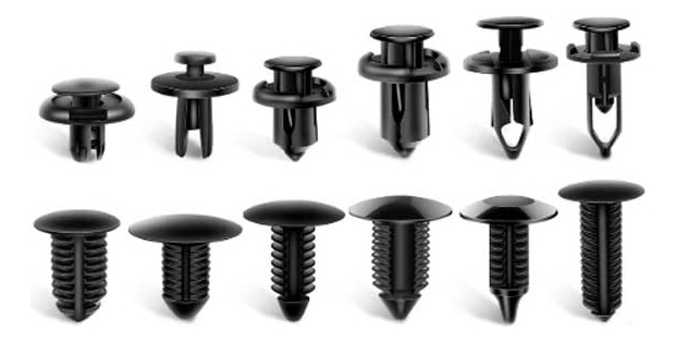 Pack de 100 Pzas de Clip Grapa de Retencion Sujetador para Auto