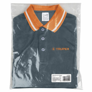 Playera tipo polo, dry fit, gris, para dama, talla CH