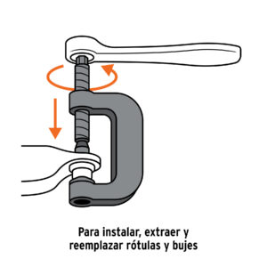 Juego para desmontar rotulas y terminales de 4 piezas
