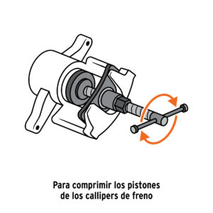 Juego de opresores para piston de frenos, cambio de balatas