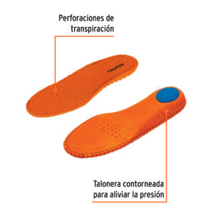 Bolsa con par de plantillas memory foam p/zapato talla 25