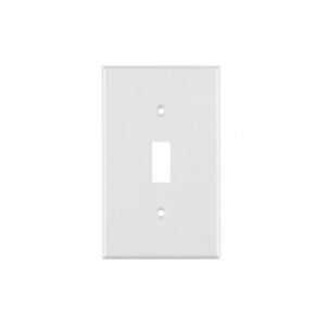 Placa de ABS para interruptor vertical, Standard, blanco