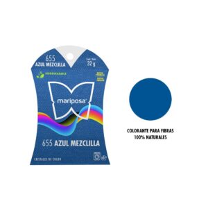 Colorante para Ropa Azul Mezclilla Mariposa 655