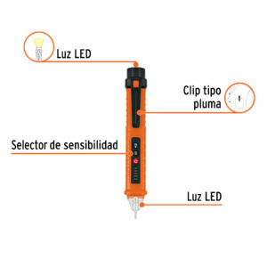 Probador de voltaje sin contacto de doble rango Truper