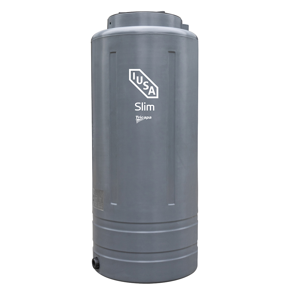 Tinaco Tricapa Vertical Gris de 1100L iusa