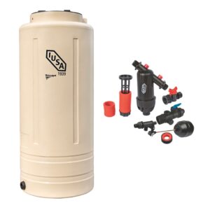 Tinaco Tricapa Vertical Beige con Accesorios de 800L iusa