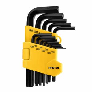 Juego de 13 llaves Allen milimetricas con organizador