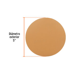 Pack 5 Discos de lija de velcro para roto orbital 5