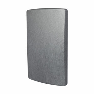 Tapa Ciega de Placa de Metalica Gris Scudetto