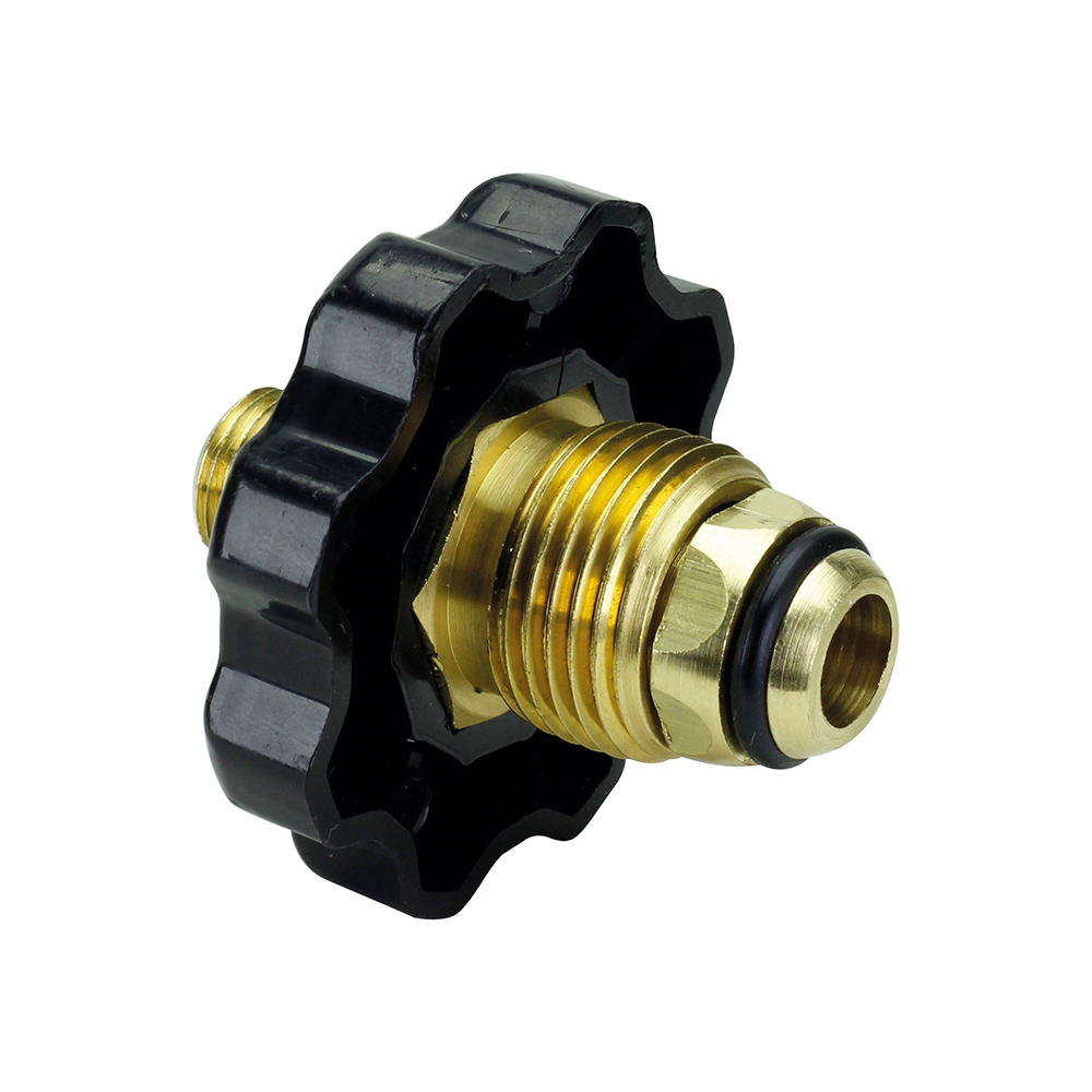 Tuerca izquierda 7/8" con maneral y Punta Pol de Regulador Gas