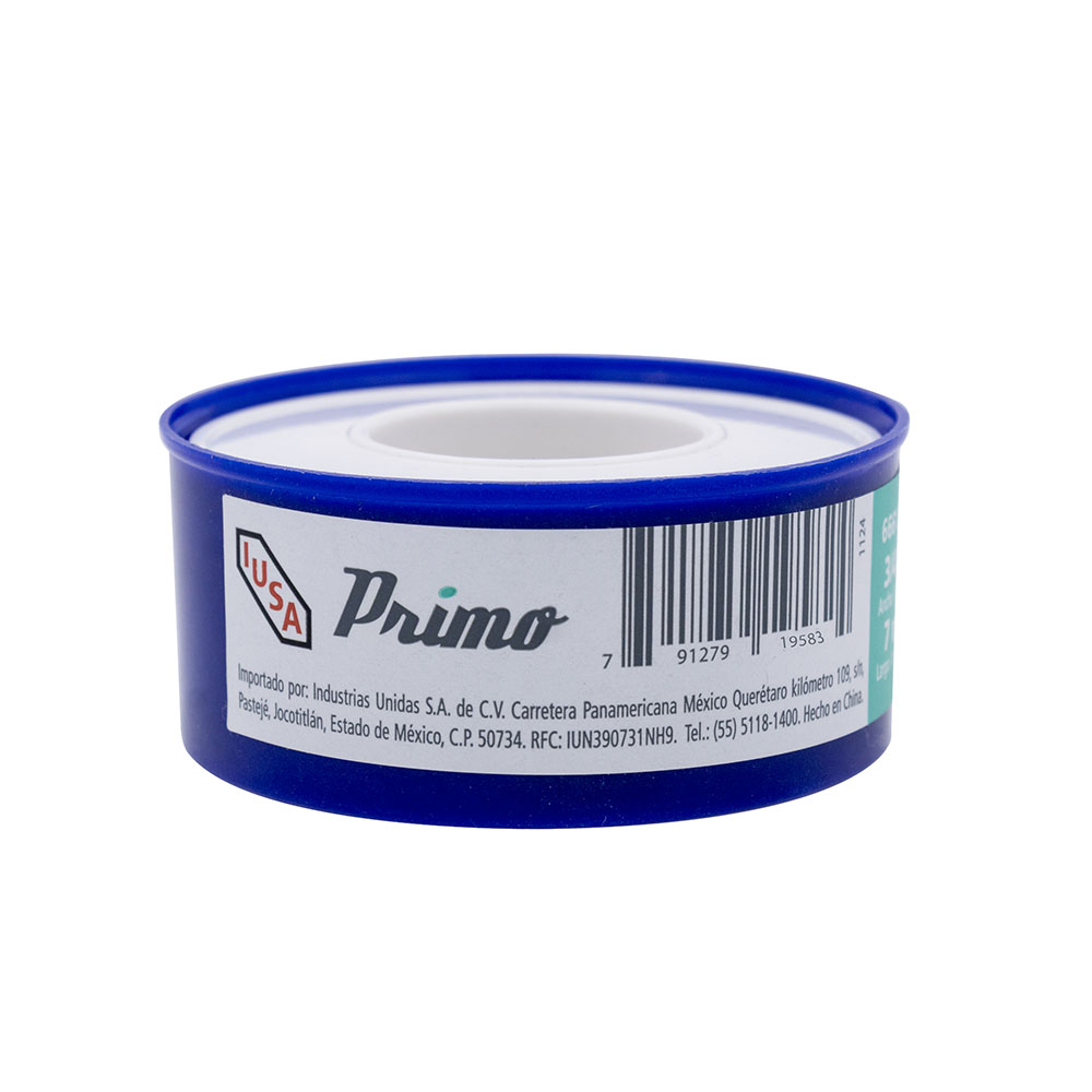 Cinta teflon 3/4" de 7m sella roscas reforzada agua iusa