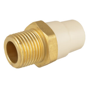 Conector macho de CPVC 1/2" rosca exterior metalica iusa