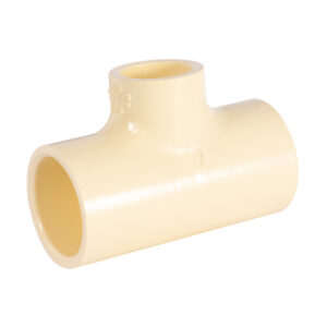 Tee reducida de CPVC 3/4" x 1/2" x 3/4" iusa