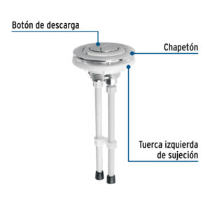 Boton superior universal para valvula dual WC Foset