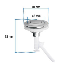 Boton superior universal para valvula tradicional para WC Foset