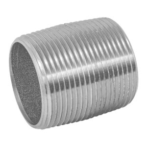 Niple acero galvanizado cuerda corrida de 1-1/4"