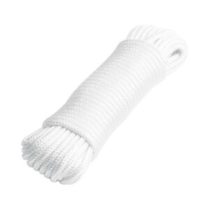 Piola de poliester diamante de 4mm 15m blanca
