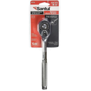 Matraca liberacion rapida cabeza pera cuadro 3/8" Santul