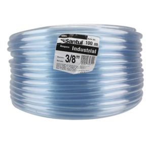 Rollo de 100m de Manguera 3/8" Industrial Transparente