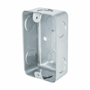 Caja tipo chalupa de acero 1/2" 2x4"