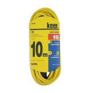 Extension electrica uso rudo de 10m 2x16 hasta 7A Economica