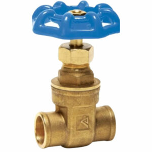 Valvula de compuerta de laton soldable de 1/2" de 150psi