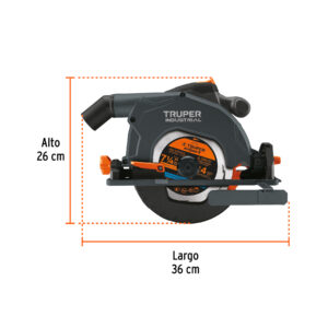 Sierra circular 7-1/4' 1800w Truper Industrial
